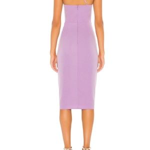 Lazo Midi Dress in Lilac Purple